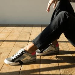 DOLCEVITA ZINA SNEAKERS DK SILVER LEATHER