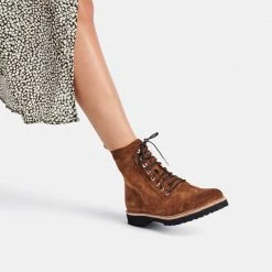 Recurate AVENA BOOTS DK BROWN SUEDE Re:vita