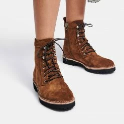 Recurate AVENA BOOTS DK BROWN SUEDE Re:vita