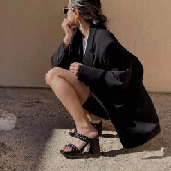 Recurate RESALE ASHBY HEELS IN BLACK STELLA - Re:vita