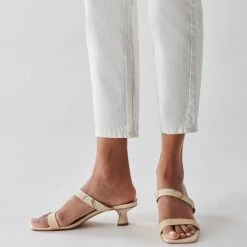 DOLCEVITA BERTIE HEELS CREAM LEATHER