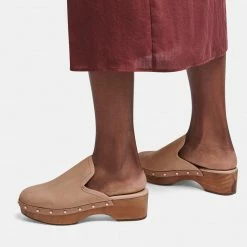 DOLCEVITA CLOSEN CLOGS CAMEL NUBUCK
