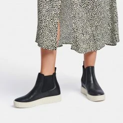 DOLCEVITA COLA SNEAKERS BLACK LEATHER H20