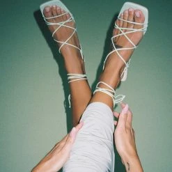 DOLCEVITA KARIELLE HEELS PISTACHIO STELLA SANDALS