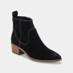 DOLCEVITA ABLE BOOTIES BLACK SUEDE