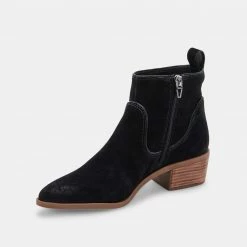 DOLCEVITA ABLE BOOTIES BLACK SUEDE