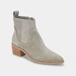 DOLCEVITA ABLE BOOTIES CONCRETE GREY SUEDE