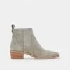 DOLCEVITA ABLE BOOTIES CONCRETE GREY SUEDE