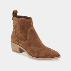DOLCEVITA ABLE BOOTIES DK BROWN SUEDE