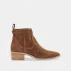 DOLCEVITA ABLE BOOTIES DK BROWN SUEDE