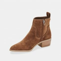 DOLCEVITA ABLE BOOTIES DK BROWN SUEDE