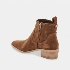 DOLCEVITA ABLE BOOTIES DK BROWN SUEDE