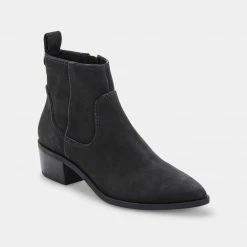 DOLCEVITA ABLE BOOTIES ONYX NUBUCK