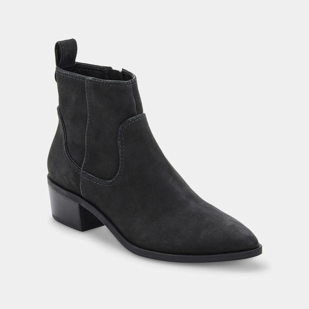 DOLCEVITA ABLE BOOTIES ONYX NUBUCK