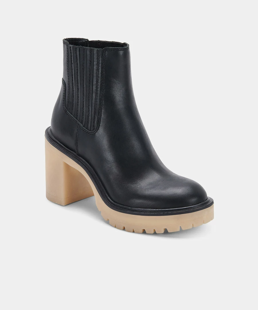 DOLCEVITA CASTER H2O BOOTIES BLACK LEATHER