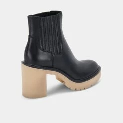 DOLCEVITA CASTER H2O BOOTIES BLACK LEATHER