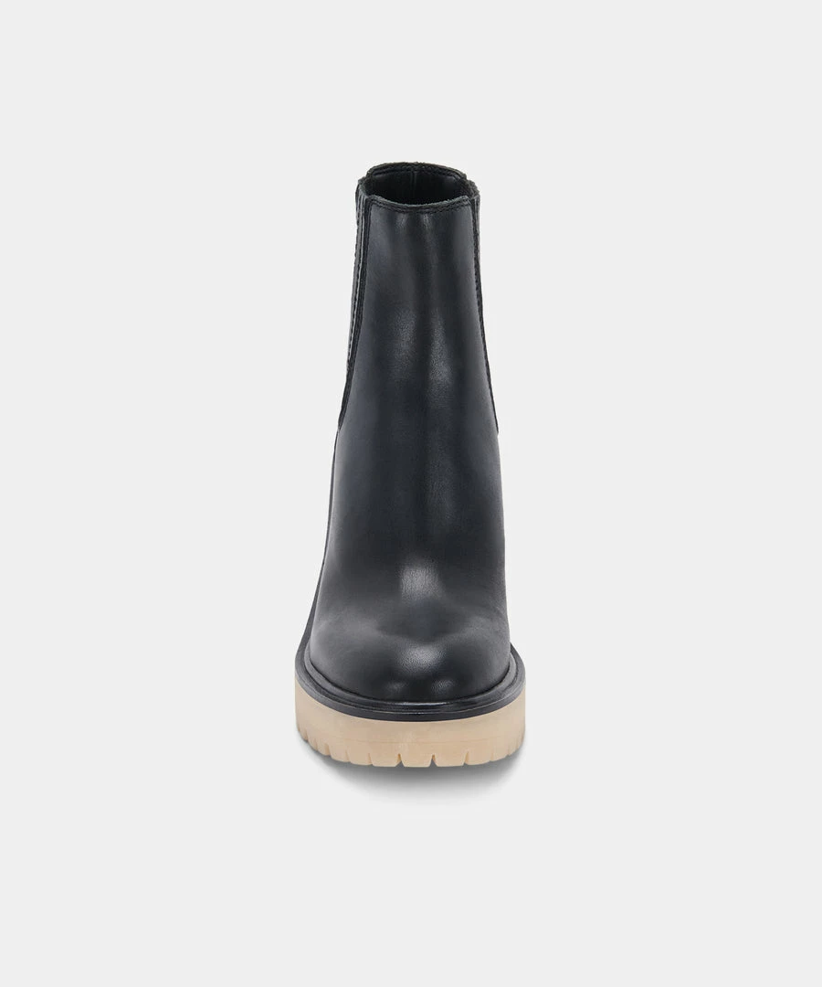 DOLCEVITA CASTER H2O BOOTIES BLACK LEATHER