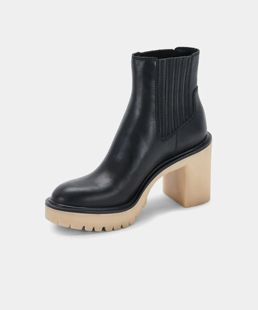 DOLCEVITA CASTER H2O BOOTIES BLACK LEATHER
