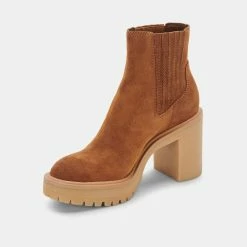 Recurate CASTER H2O BOOTIES CAMEL SUEDE Re:vita