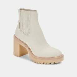 DOLCEVITA CASTER H2O BOOTIES IVORY LEATHER