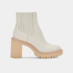 DOLCEVITA CASTER H2O BOOTIES IVORY LEATHER
