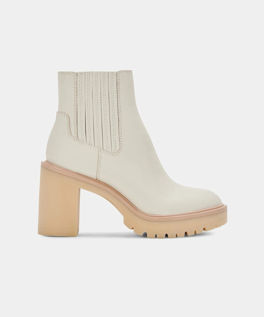 DOLCEVITA CASTER H2O BOOTIES IVORY LEATHER