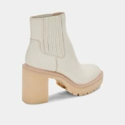 DOLCEVITA CASTER H2O BOOTIES IVORY LEATHER