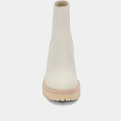 DOLCEVITA CASTER H2O BOOTIES IVORY LEATHER