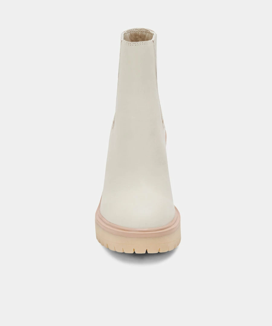 DOLCEVITA CASTER H2O BOOTIES IVORY LEATHER