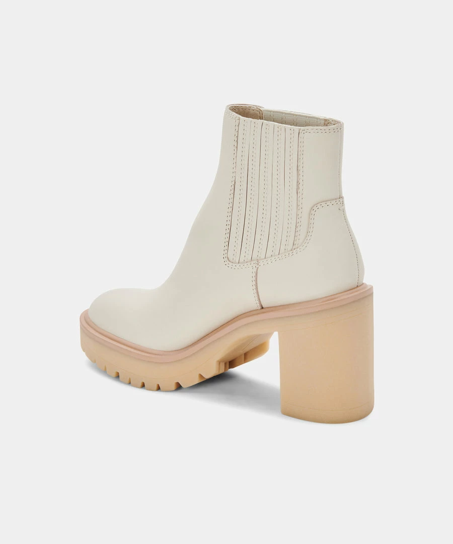 DOLCEVITA CASTER H2O BOOTIES IVORY LEATHER