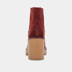 DOLCEVITA CASTER H2O BOOTIES MAROON SUEDE