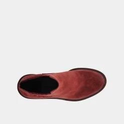 DOLCEVITA CASTER H2O BOOTIES MAROON SUEDE