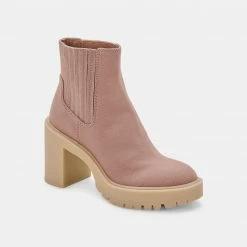 DOLCEVITA CASTER BOOTIES CAFE CANVAS