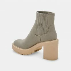 DOLCEVITA CASTER BOOTIES SAGE CANVAS