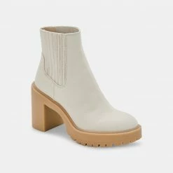 DOLCEVITA CASTER BOOTIES SANDSTONE CANVAS