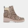 Recurate HUEY BOOTIES BEIGE LEOPARD CANVAS Re:vita
