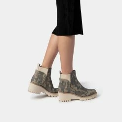 Recurate HUEY BOOTIES IN CAMO CANVAS - Re:vita