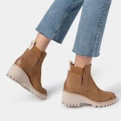 DOLCEVITA HUEY BOOTIES WHISKEY NUBUCK