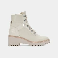 DOLCEVITA HUNTER BOOTIES IVORY CANVAS