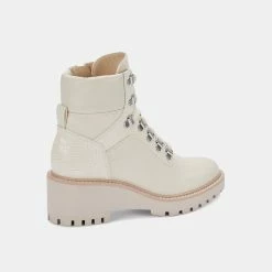 Recurate RESALE HUNTER BOOTIES IVORY CANVAS Re:vita