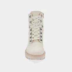 Recurate RESALE HUNTER BOOTIES IVORY CANVAS Re:vita