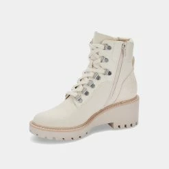 DOLCEVITA HUNTER BOOTIES IVORY CANVAS