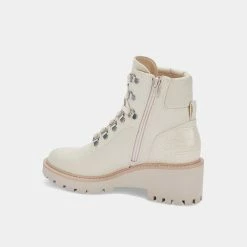 Recurate RESALE HUNTER BOOTIES IVORY CANVAS Re:vita