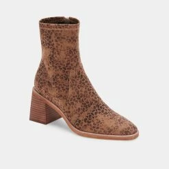 DOLCEVITA INDIGA BOOTIES DK LEOPARD STELLA SUEDE