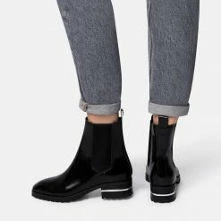 Recurate NATINA BOOTIES BLACK BOX LEATHER - Re:vita