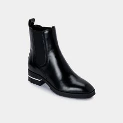 Recurate NATINA BOOTIES BLACK BOX LEATHER - Re:vita