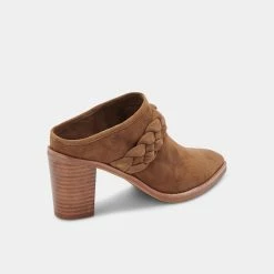 Recurate RESALE SERLA MULES DK BROWN SUEDE Re:vita