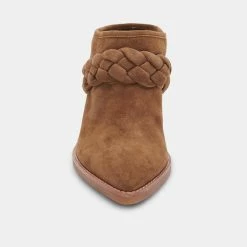 Recurate RESALE SERLA MULES DK BROWN SUEDE Re:vita