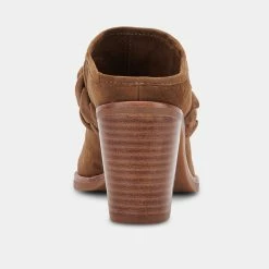 Recurate RESALE SERLA MULES DK BROWN SUEDE Re:vita
