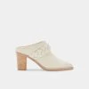 DOLCEVITA MULES & CLOGS SERLA MULES IVORY NUBUCK